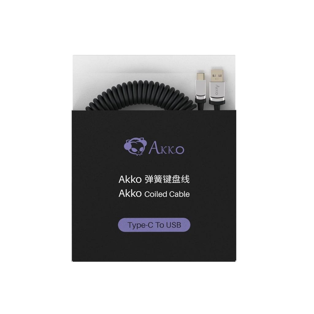 AKKO COILED CABLE (BLACK) - DataBlitz