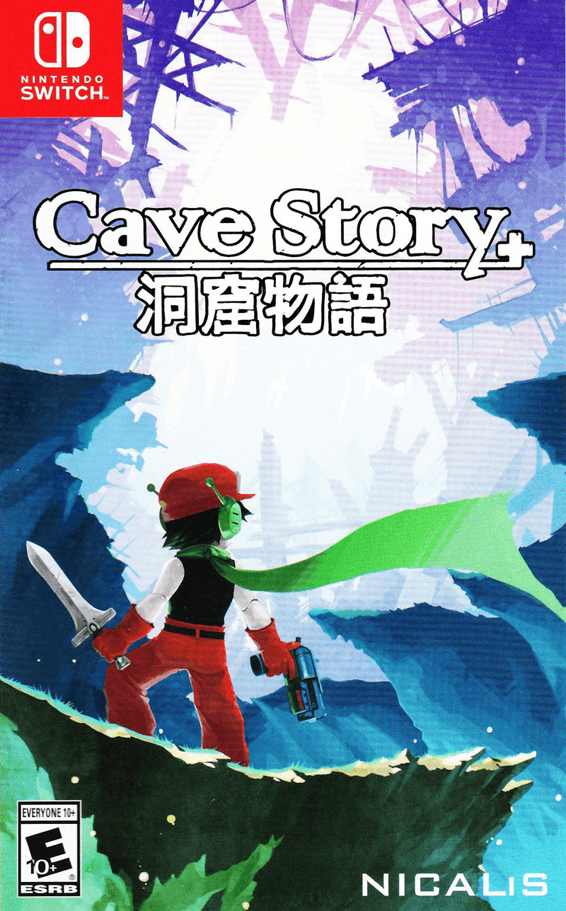 NINTENDO SWITCH CONSOLE GRAY + CAVE STORY NSW + DOBE PROTECTIVE KIT (TNS-18110) BUNDLE - DataBlitz