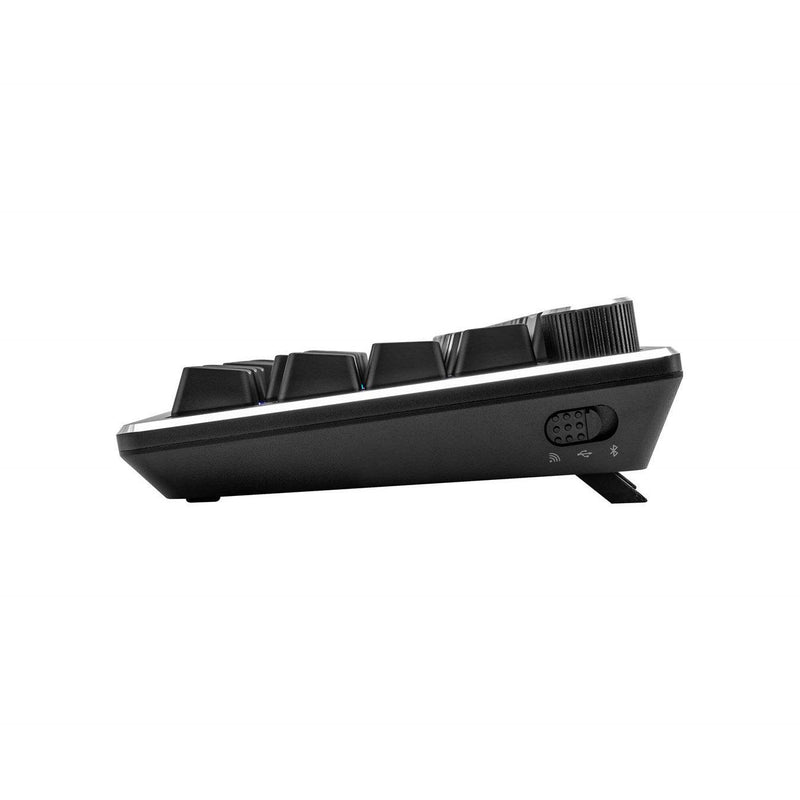 COOLER MASTER CK721 65% HYBRID WIRELESS MECHANICAL KEYBOARD SPACE GRAY (BLUE CLICKY SWITCH) - DataBlitz