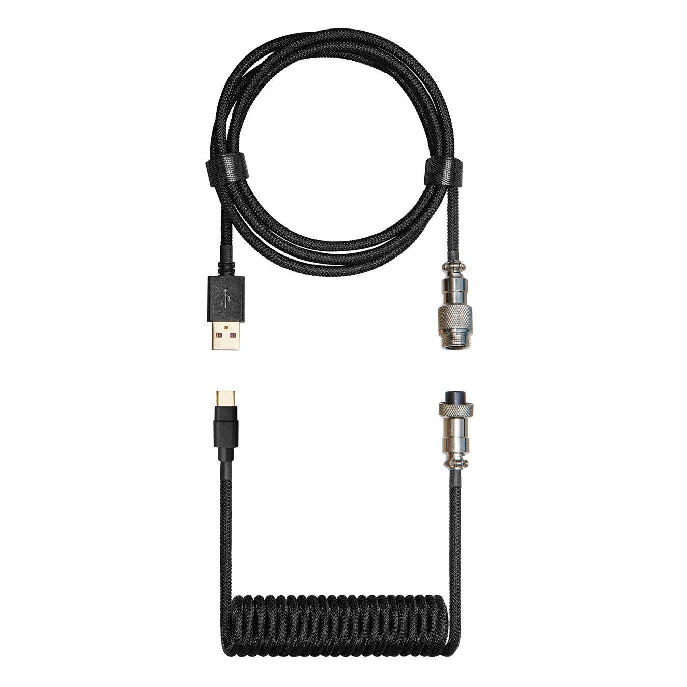 Cooler Master Coiled Keyboard Cable (Shadow Black) KB-CBZ1 - DataBlitz