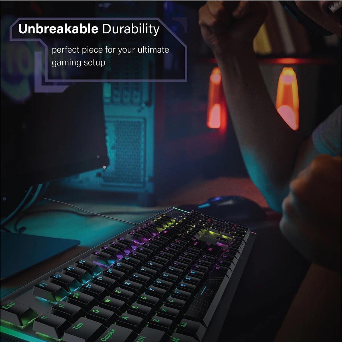 VERTUX COMANDO HIGH PERFORMANCE MECHANICAL GAMING KEYBOARD (BLACK) - DataBlitz