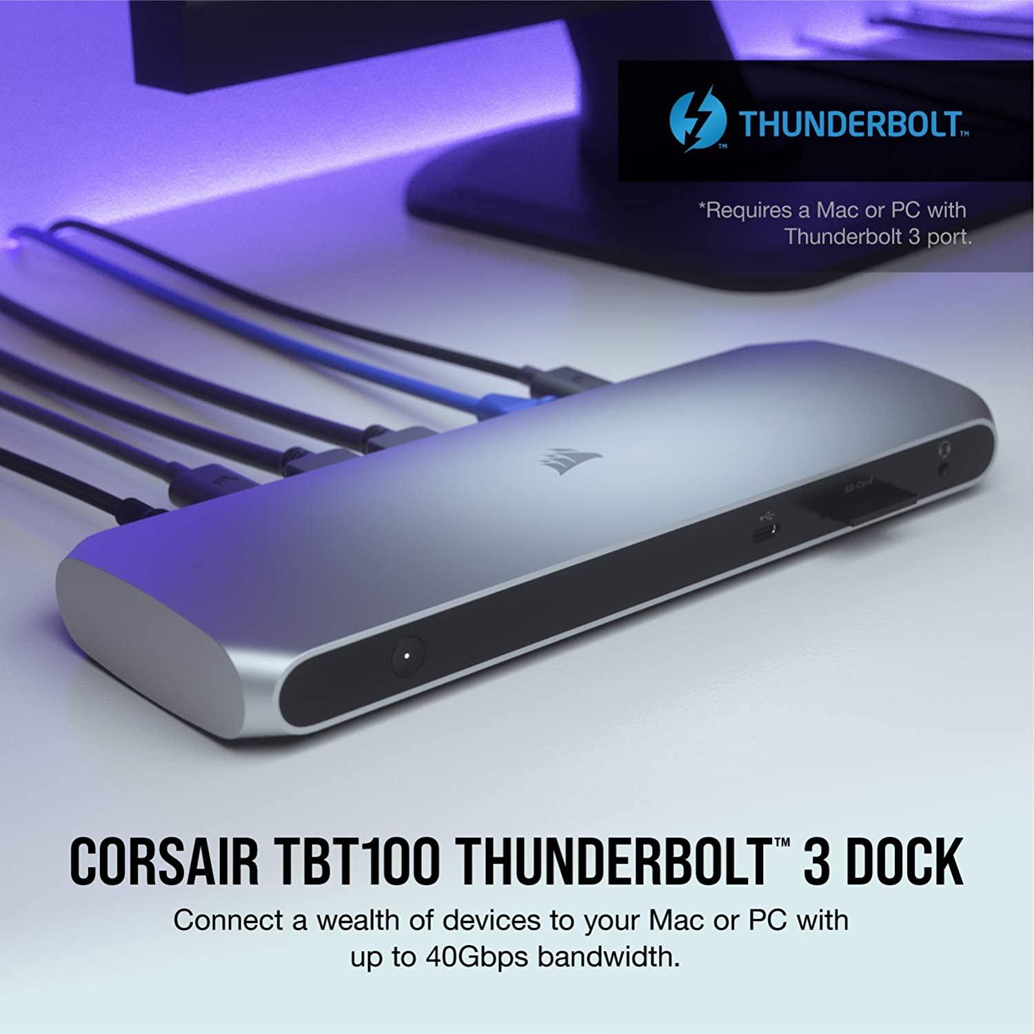 CORSAIR TBT100 THUNDERBOLT 3 DOCK - DataBlitz