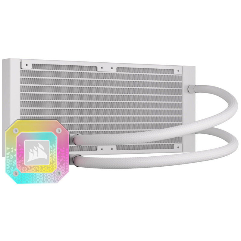 Corsair iCue H100i Elite Capellix XT Extreme Performance 240MM RGB Liquid CPU Cooler (White) - DataBlitz