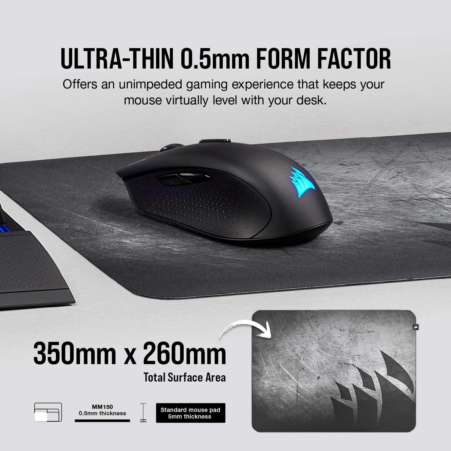 CORSAIR MM150 ULTRA-THIN GAMING MOUSE PAD (MEDIUM) - DataBlitz