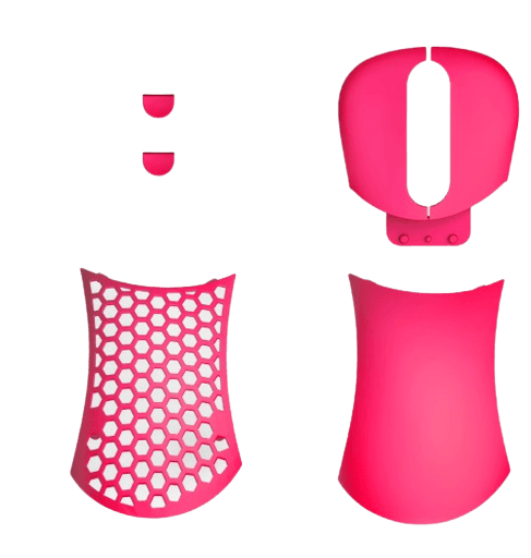 PWNAGE Ultra Custom Extra Cover Set Ergonomic (Neon Pink) (ECS-E-NP) - DataBlitz