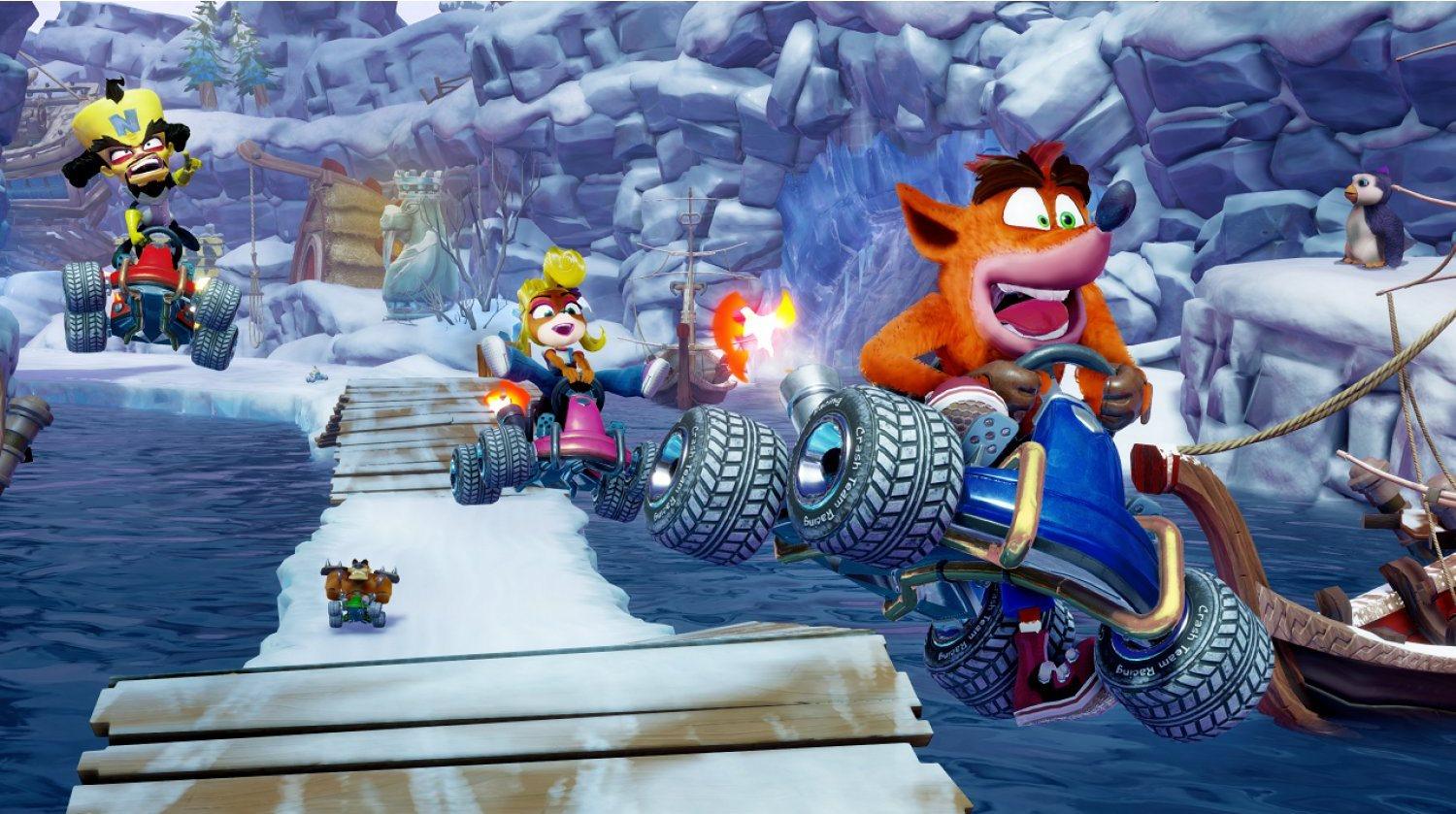 PS4 CRASH TEAM RACING NITRO FUELED NITROS OXIDE & PIN BUNDLE ALL - DataBlitz