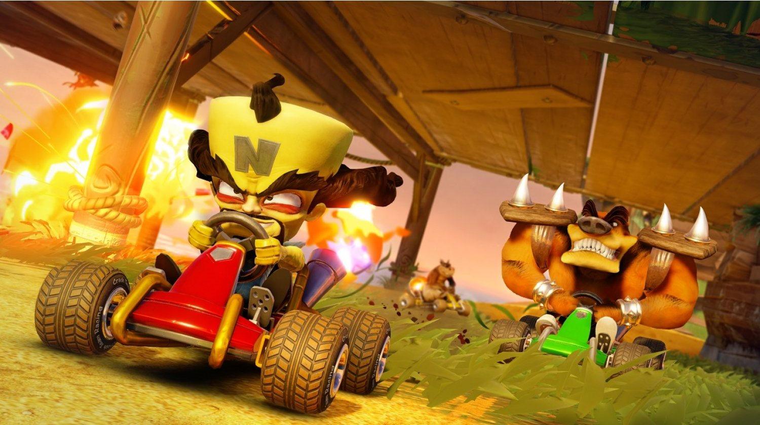 PS4 CRASH TEAM RACING NITRO FUELED NITROS OXIDE & PIN BUNDLE ALL - DataBlitz