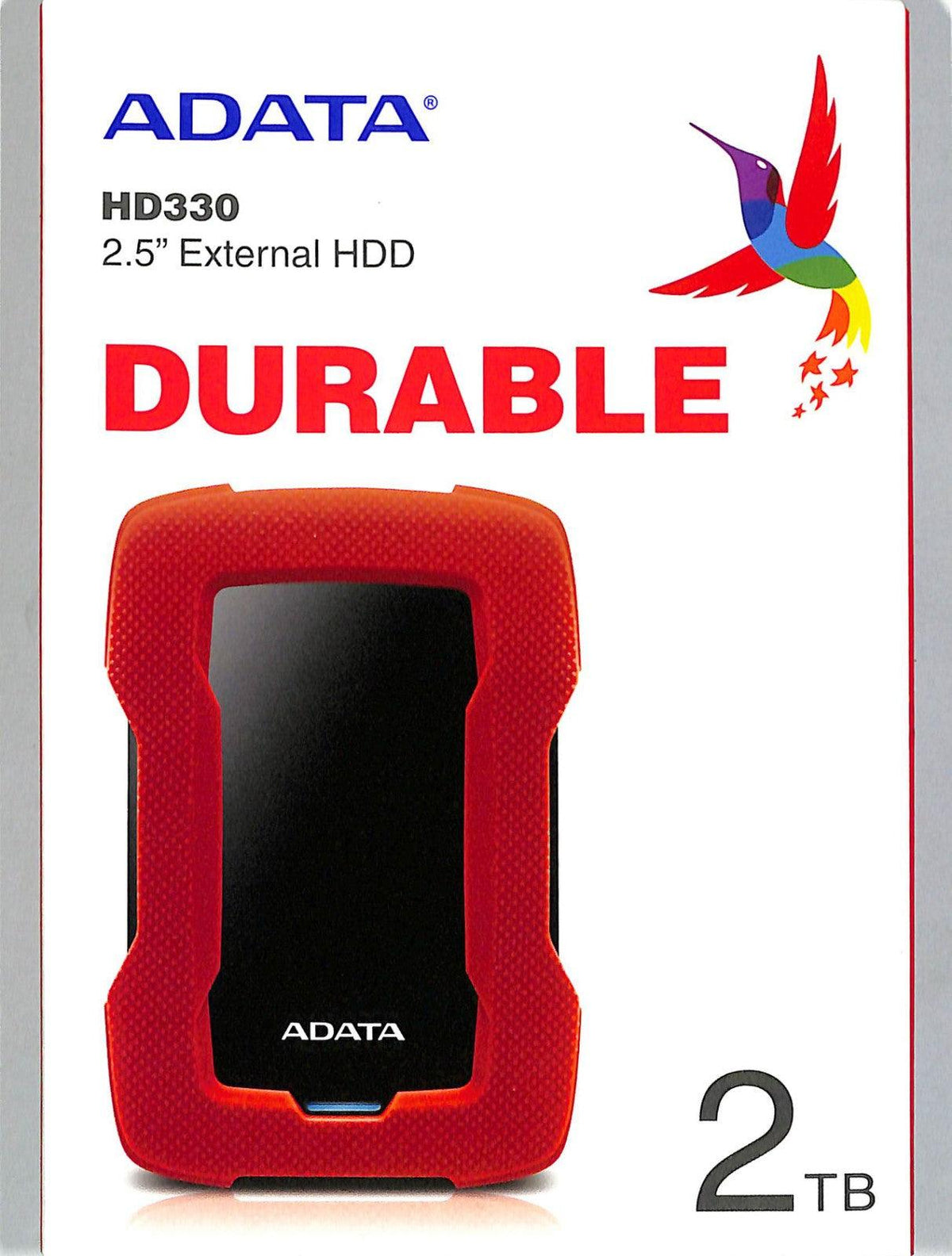 ADATA HD330 SHOCK-PROOF EXTERNAL HARD DRIVE 2TB (RED) - DataBlitz