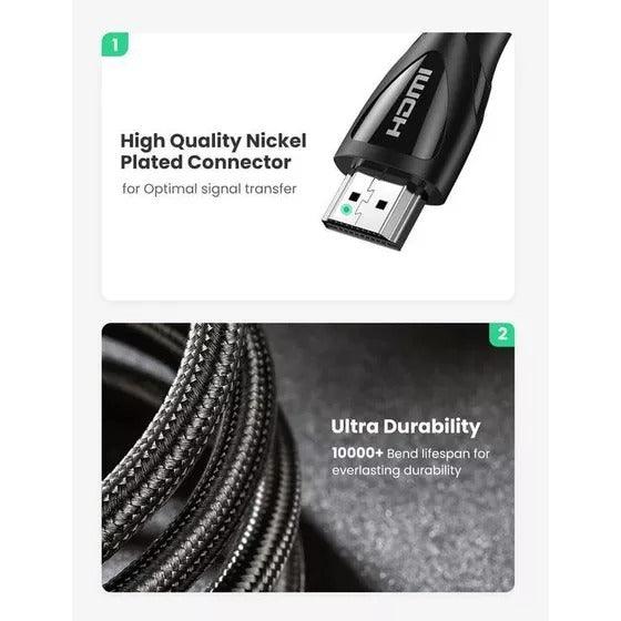 UGREEN HDMI 2.1 Male To Male Cable 1m (Black) (HD140/80401) - DataBlitz