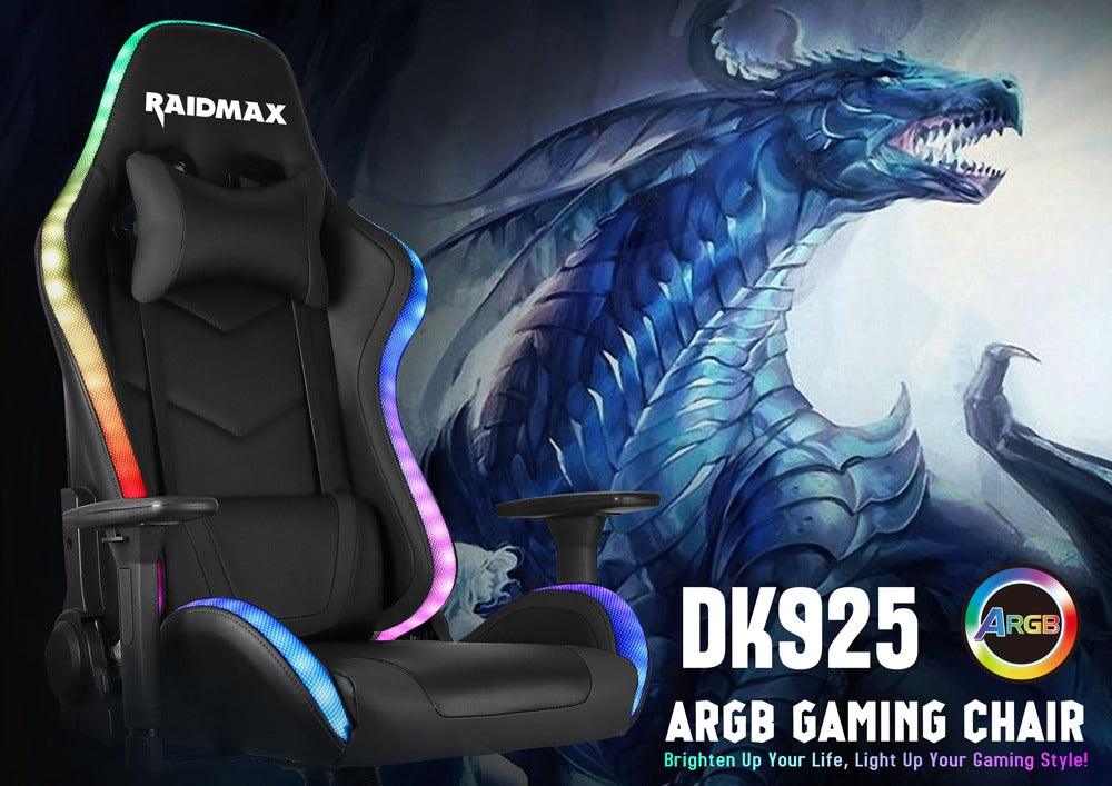 RAIDMAX DRAKON DK925 ARGB GAMING CHAIR (BLACK) - DataBlitz