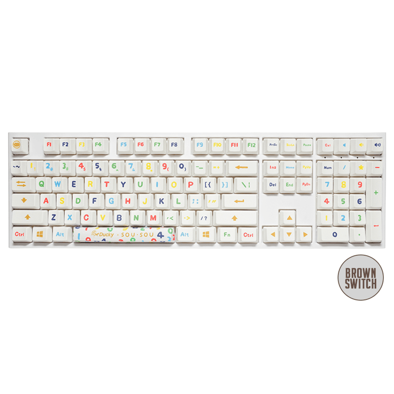 DUCKY X SOU SOU ONE 2 MECHANICAL KEYBOARD (CHERRY MX BROWN) (DKON1808-BUSPHWWBS1) - DataBlitz