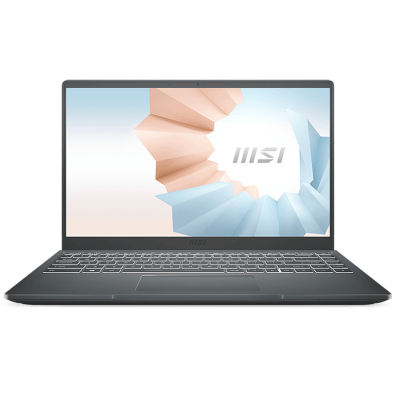 MSI MODERN 14 B5M-206PH PREMIUM ULTRABOOK (CARBON GRAY) | 14" FHD |RYZEN 7 5700U | 8GB DDR4 | 512GB SSD | RADEON RX VEGA 8 | WIN11  + MSI SLEEVE BAG - DataBlitz