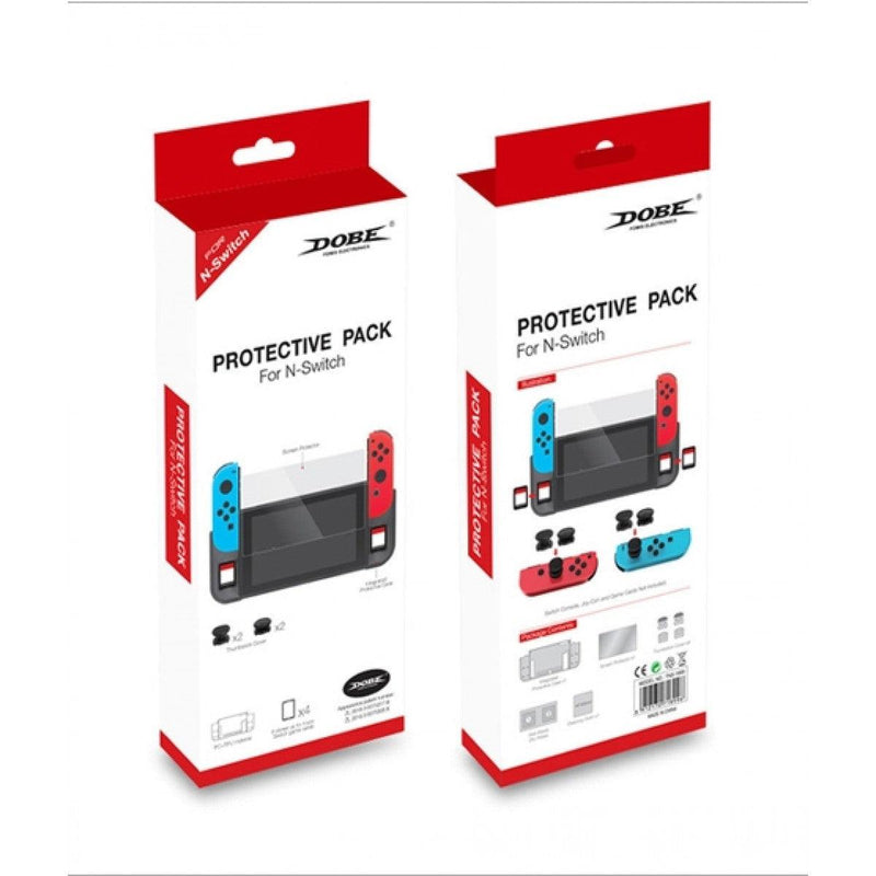 NSW CONSOLE (NEON RED/BLUE) + DOBE PROTECTIVE PACK (TNS-1899) BUNDLE - DataBlitz
