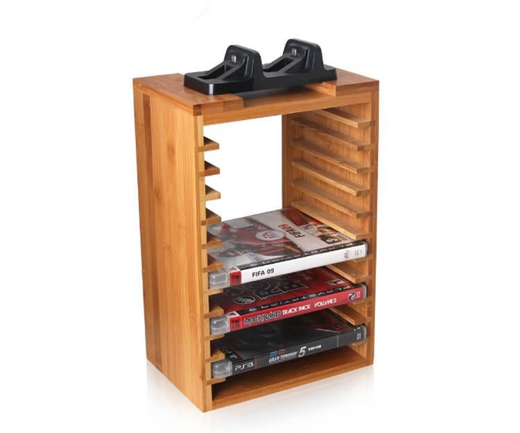DOBE PS4 BAMBOO MULTIFUNCTIONAL STORAGE STAND KIT (SLIM/PRO) (TP4-026) - DataBlitz