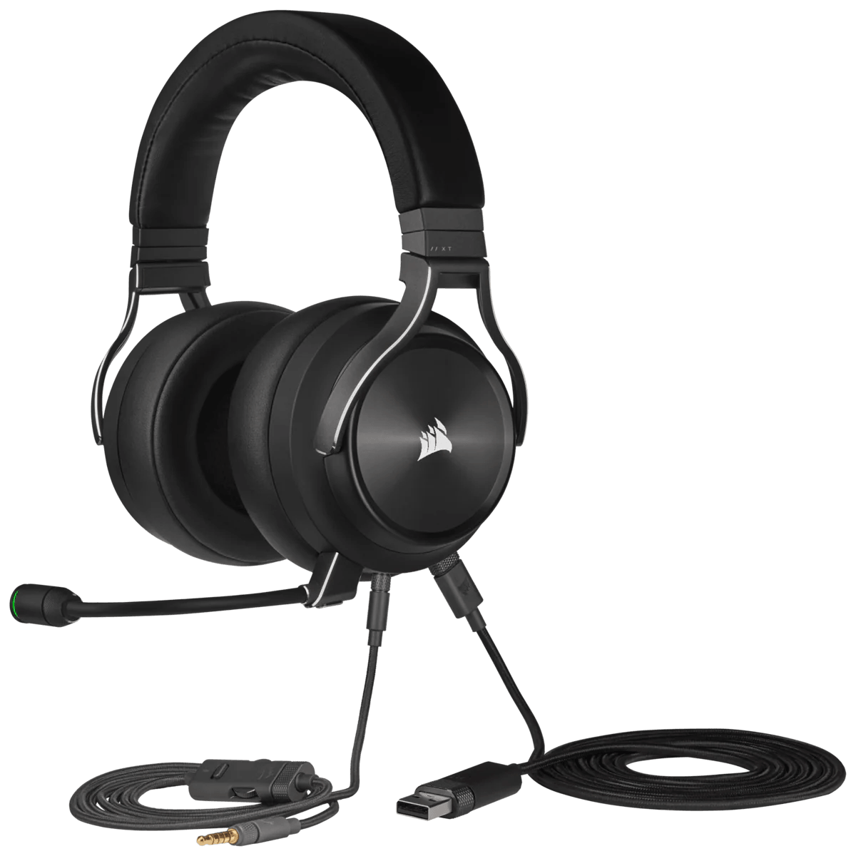Corsair Virtuoso RGB Wireless XT High-Fidelity Gaming Headset With Spatial Audio (Slate) - DataBlitz