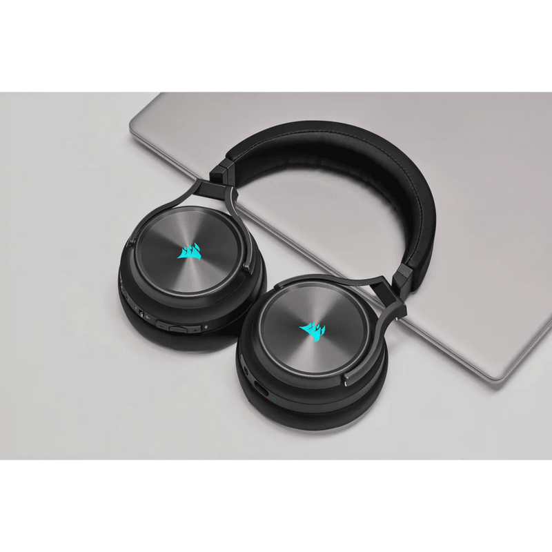 Corsair Virtuoso RGB Wireless XT High-Fidelity Gaming Headset With Spatial Audio (Slate) - DataBlitz