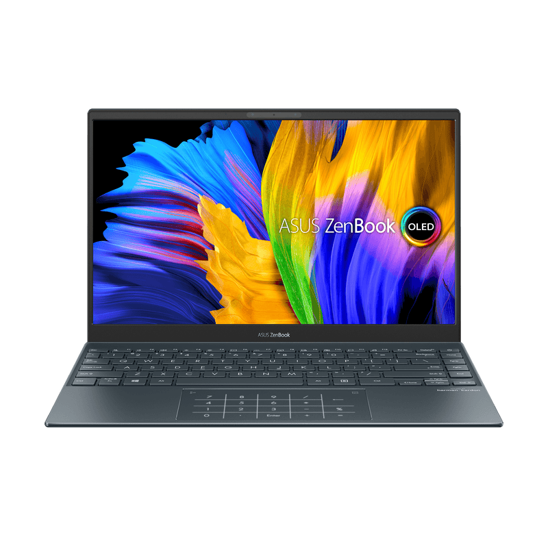 ASUS ZENBOOK 13 UX325EA-KG230TS 13.3" FHD OLED Laptop (Pine Gray) | 13.3" FHD | i5-1135G7 | 8GB DDR4 | 512GB SSD | IRIS XE | WIN10 Office Home and Student ASUS SLeeve - DataBlitz