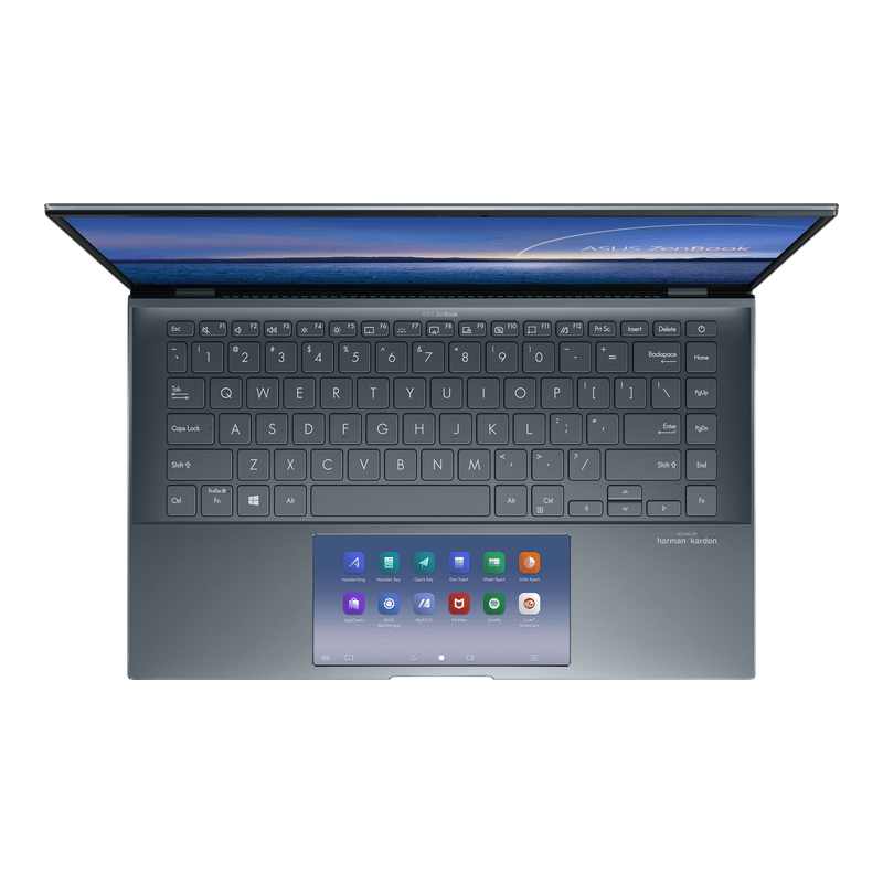 ASUS ZENBOOK 14 UX435EG-K9175TS Laptop (Pine Gray) | 14" FHD | i7-1165G7 | 16GB DDR4 | 1TB SSD | MX450 |  WIN10 Office Home and Student ASUS SLeeve - DataBlitz