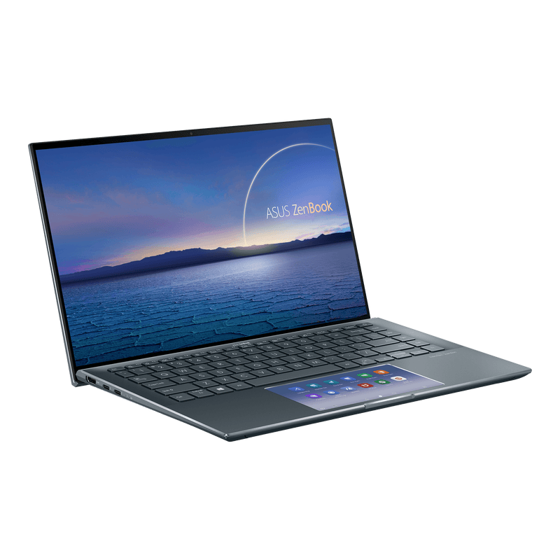 ASUS ZENBOOK 14 UX435EG-K9175TS Laptop (Pine Gray) | 14" FHD | i7-1165G7 | 16GB DDR4 | 1TB SSD | MX450 |  WIN10 Office Home and Student ASUS SLeeve - DataBlitz