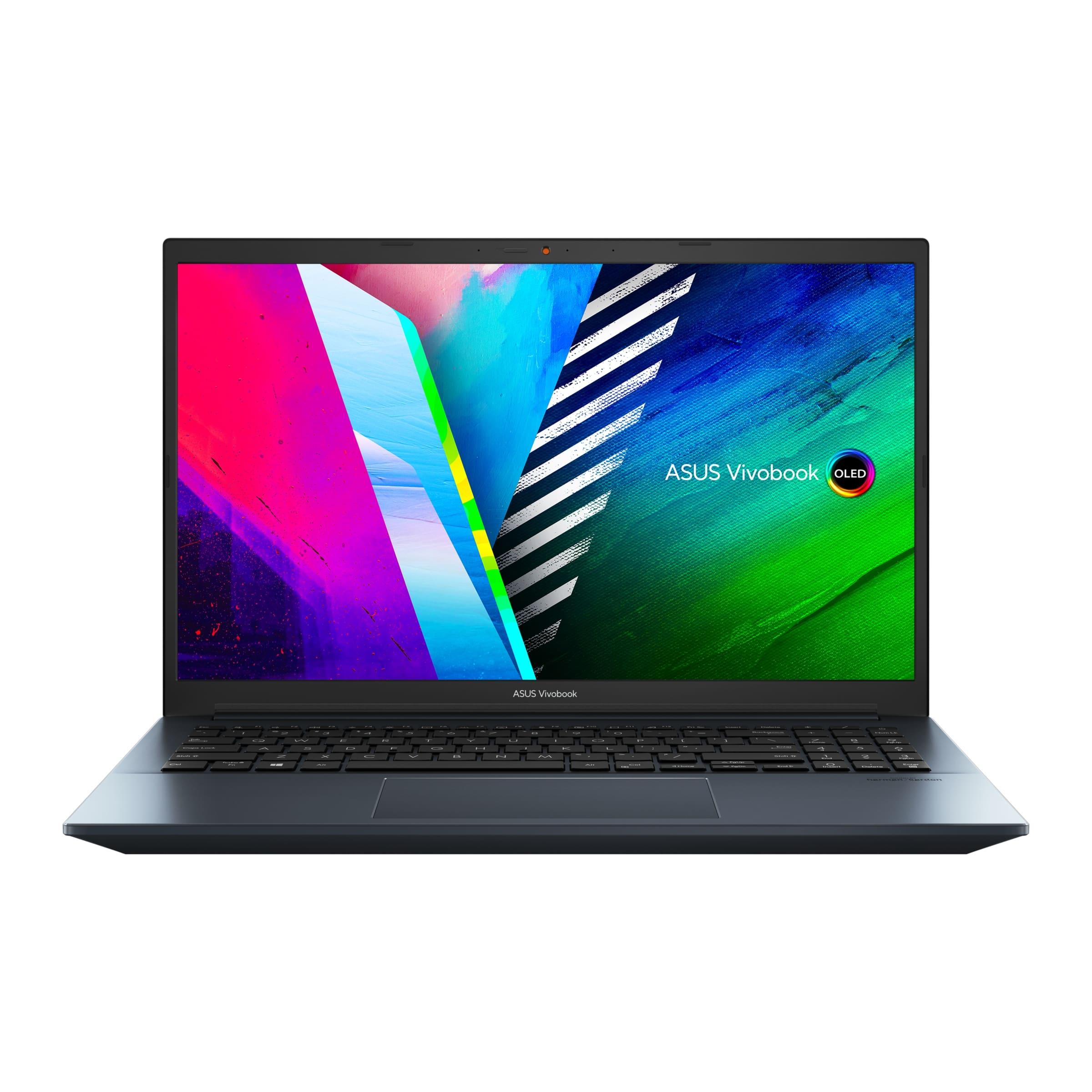 ASUS VIVOBOOK PRO 15 OLED M3500QC-L1408WS LAPTOP (QUIET BLUE) | 15.6" FHD | RYZEN™ 5 5600H | 16GB DDR4 | 512GB SSD | AMD RADEON | WIN 11 + MS OFFICE HOME & STUDENT 2021 W/ ASUS NEREUS BACKPACK - DataBlitz
