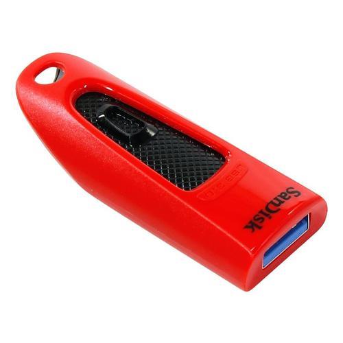 SANDISK ULTRA USB 3.0 FLASH DRIVE 64GB (BLACK/RED) - DataBlitz