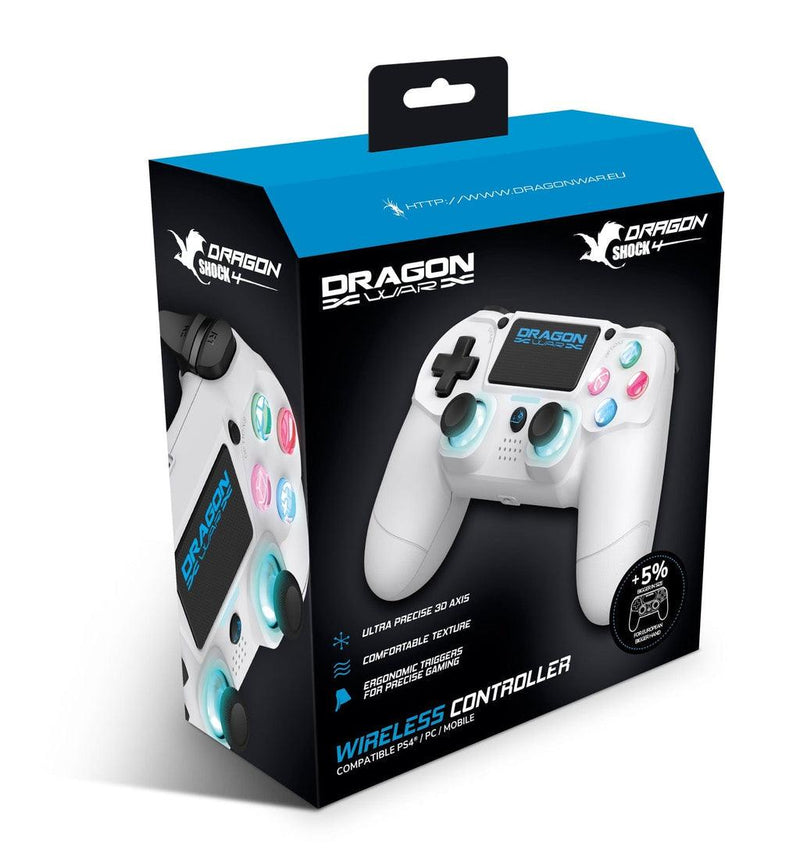 Controller Dragon DRAGONWAR Dragon Shock 4 Wireless Controller Compatible For PS4/PC ...
