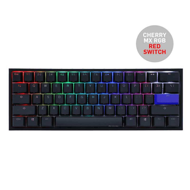 DUCKY ONE 2 MINI V2 RGB LED PBT DOUBLE SHOT MECHANICAL KEYBOARD (CHERRY MX RGB RED SWITCH) (DKON2061ST-RUSPDAZT1) - DataBlitz