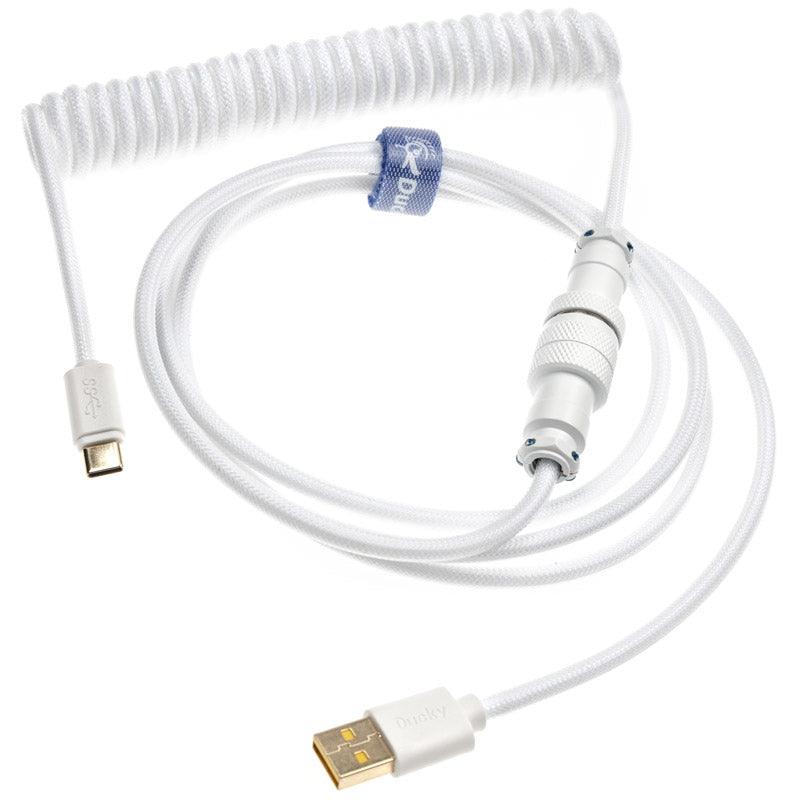 DUCKY HEAVEN WHITE EDITION PREMICORD COILED KEYBOARD CABLE (DKCC-HWCNC1) - DataBlitz