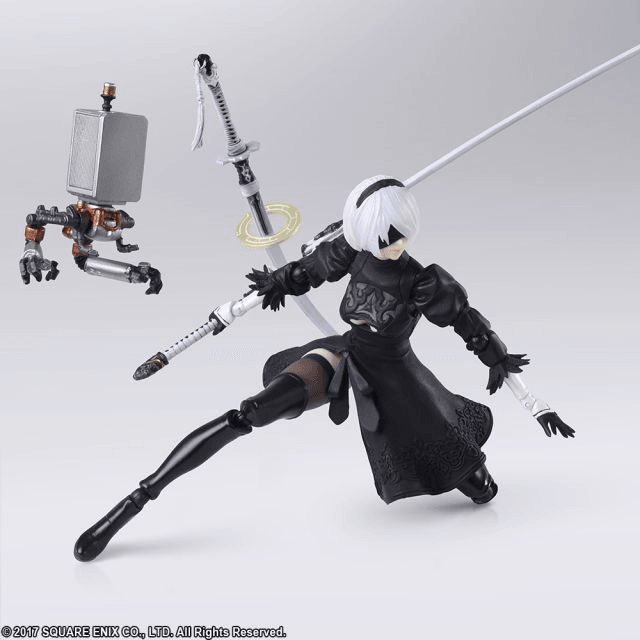 NIER AUTOMATA BRING ARTS YORHA NO.2 TYPE B & MACHINE LIFEFORM SET FIGURE - DataBlitz