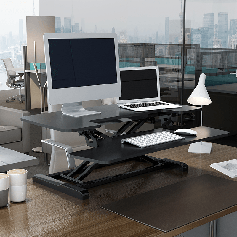 FLEXISPOT STANDING DESK CONVERTER 35-INCHES (M6M-BLACK) - DataBlitz