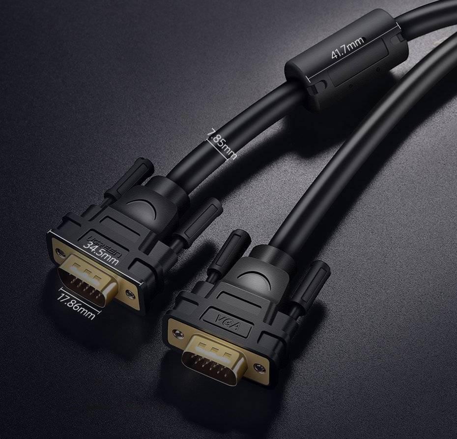 UGREEN VGA Male To Male Cable 3m (Black) (VG101/11631) - DataBlitz