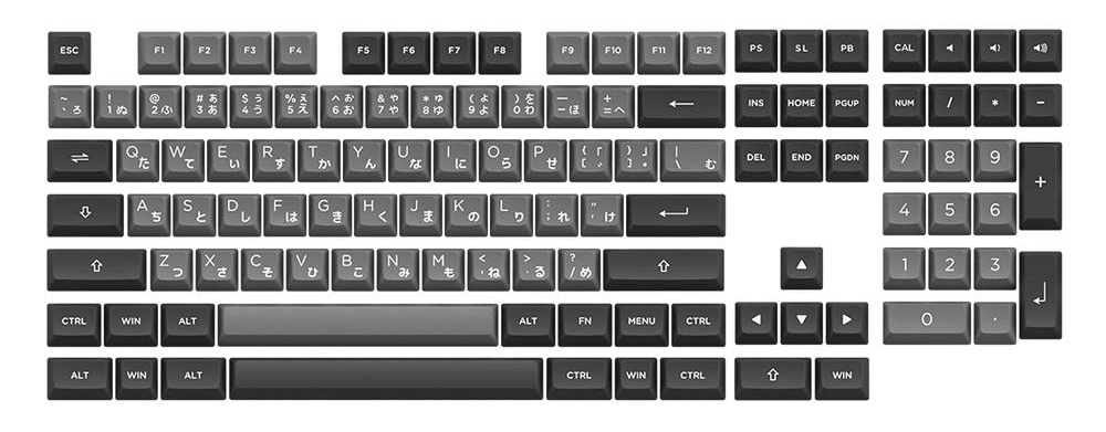 AKKO PSITTACUS HIRAGANA VERSION PBT KEYCAPS SET ASA 158 KEYS - DataBlitz