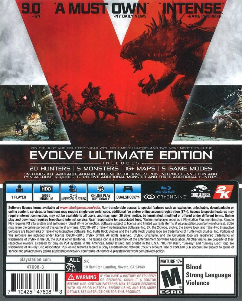 DATABLITZ ECOMMERCE | PS4 EVOLVE ULTIMATE EDITION ALL