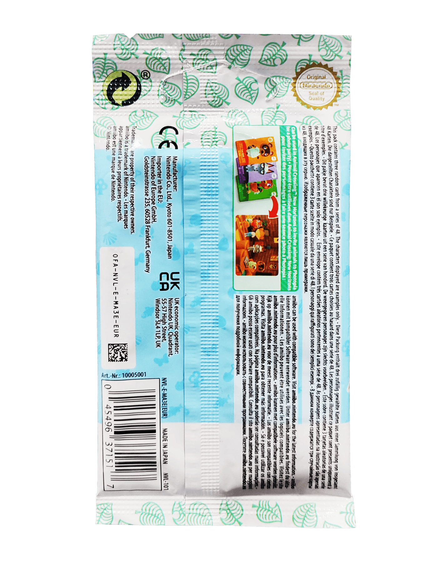 ANIMAL CROSSING AMIIBO CARDS SERIES 5 (3PCS PER PACK) EU - DataBlitz