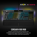 CORSAIR K100 RGB MECHANICAL GAMING KEYBOARD (CHERRY MX SPEED) - DataBlitz