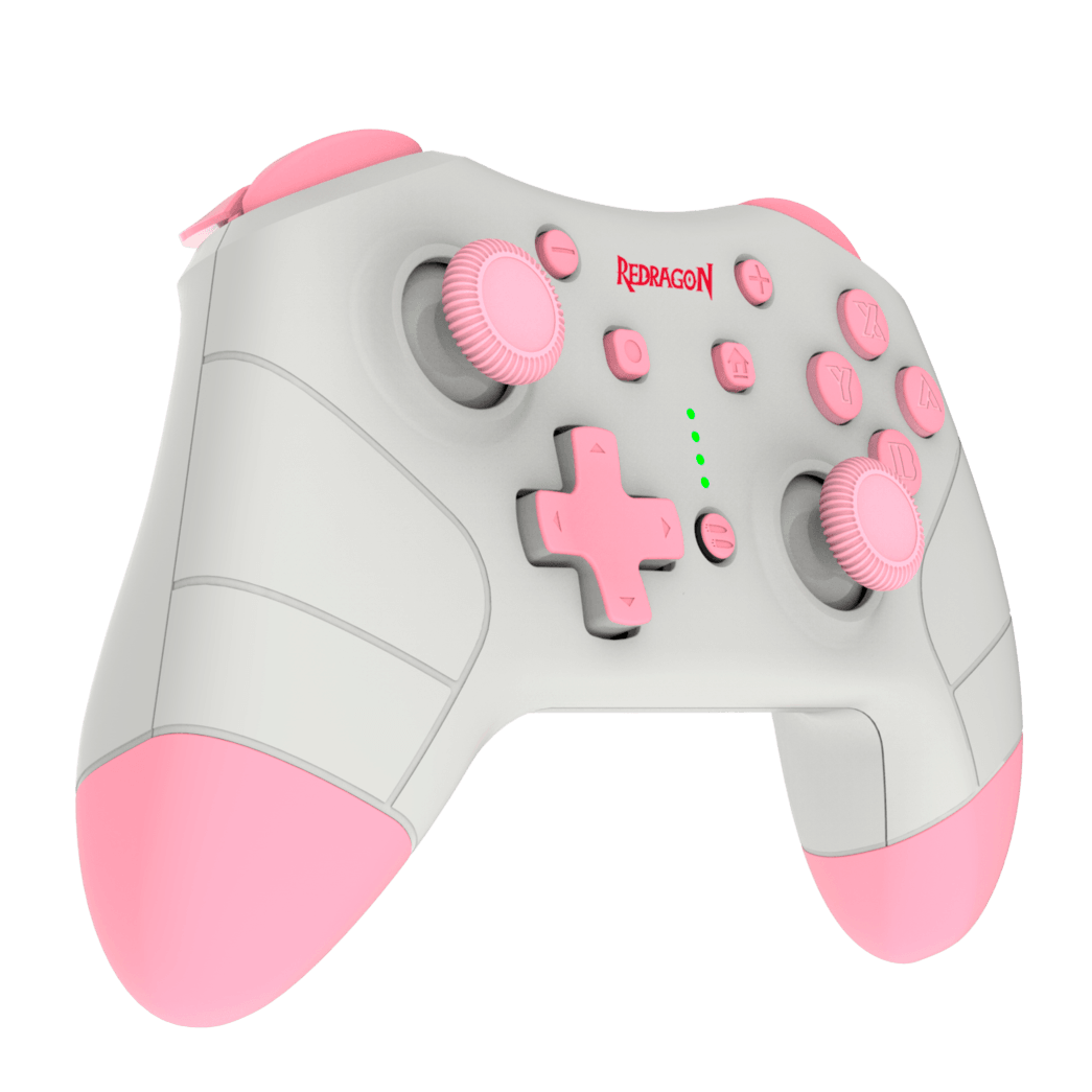 REDRAGON PLUTO BLUETOOTH GAMEPAD FOR SWITCH (PINK) (G815P) - DataBlitz