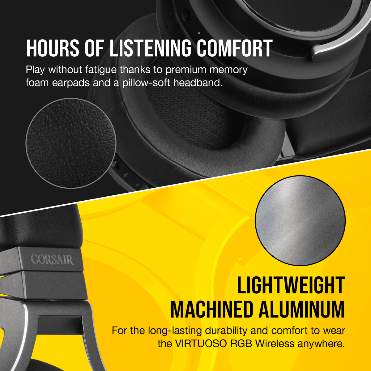 CORSAIR VIRTUOSO RGB WIRELESS HIGH-FIDELITY GAMING HEADSET CARBON (PC/PS4) - DataBlitz