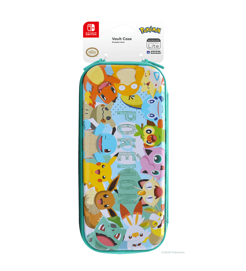 HORI NSW VAULT CASE POKEMON PIKACHU & FRIENDS FOR NINTENDO SWITCH/SWITCH LITE (TURQUOISE) (NSW-291A) - DataBlitz