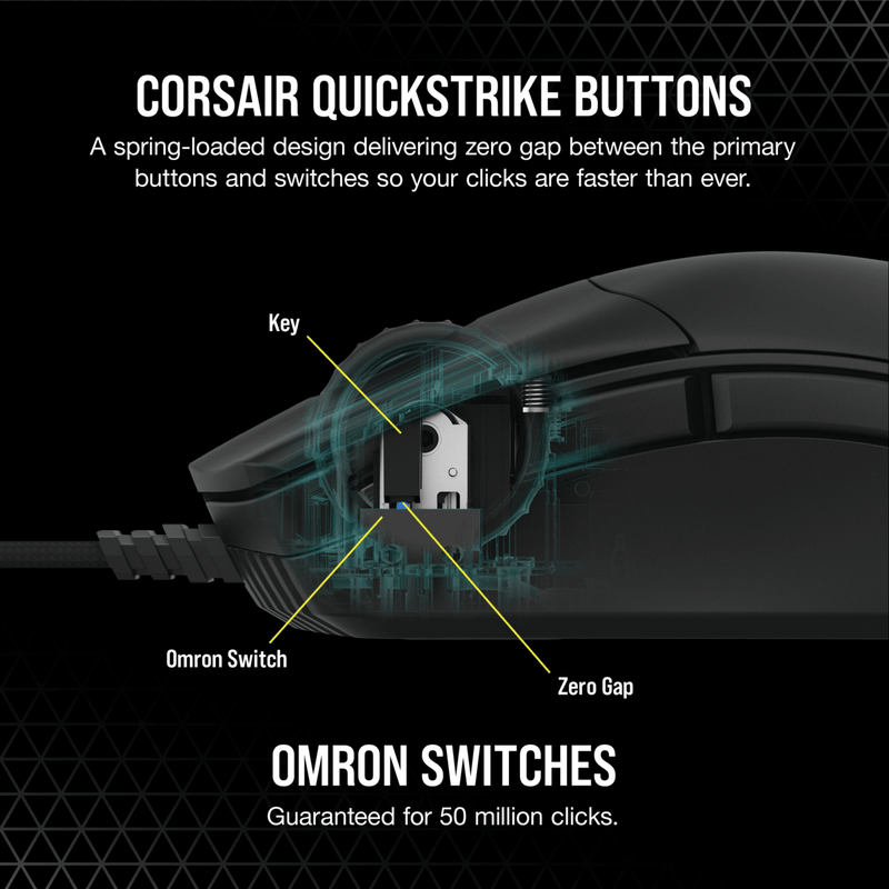 CORSAIR SABRE RGB PRO CHAMPION SERIES FPS/MOBA GAMING MOUSE - DataBlitz