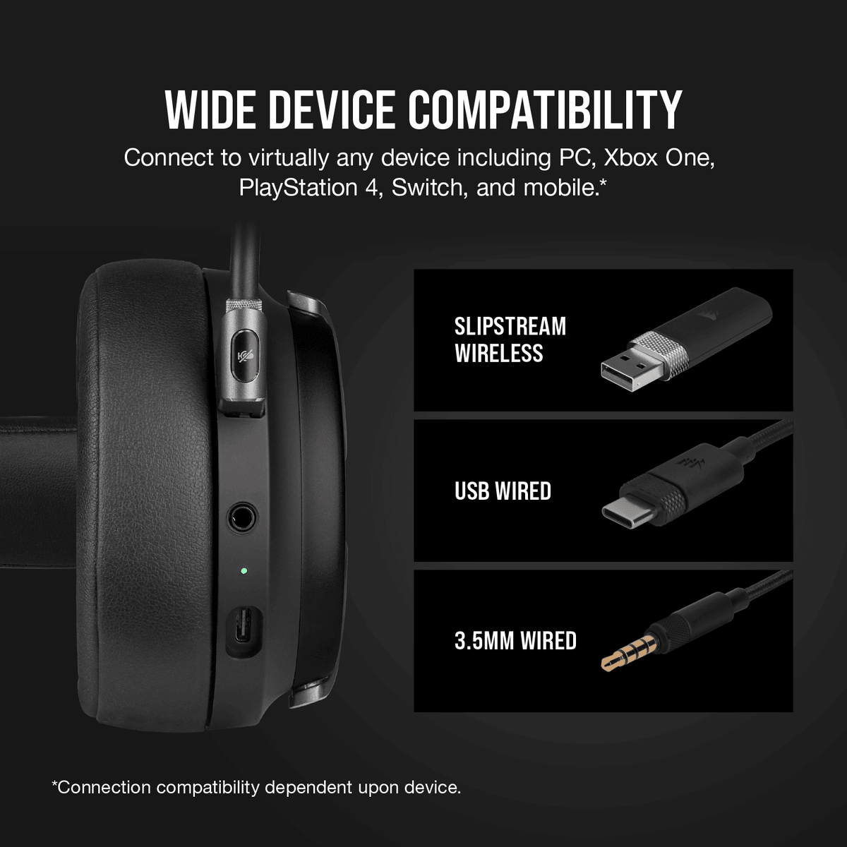 CORSAIR VIRTUOSO RGB WIRELESS HIGH-FIDELITY GAMING HEADSET CARBON (PC/PS4) - DataBlitz