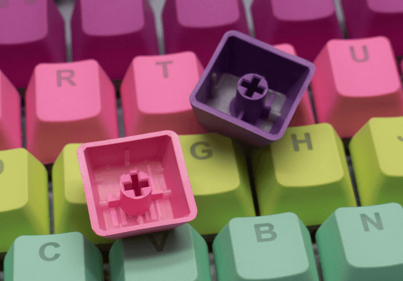 TAIHAO DOUBLE SHOT PBT BACKLIT KEYCAPS SET FOR CHERRY MX SWITCH (121-KEYS) (RAINBOW SHERBET) (C22RB603) - DataBlitz