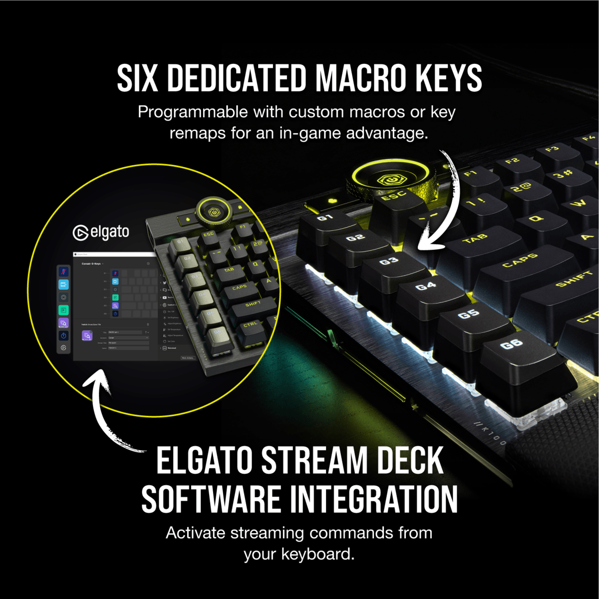 CORSAIR K100 RGB MECHANICAL GAMING KEYBOARD (CHERRY MX SPEED) - DataBlitz