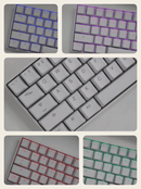 TAIHAO DOUBLE SHOT PBT BACKLIT KEYCAPS SET FOR CHERRY MX SWITCH (114-KEYS) (ORCHID WHITE) (C12WR001) - DataBlitz