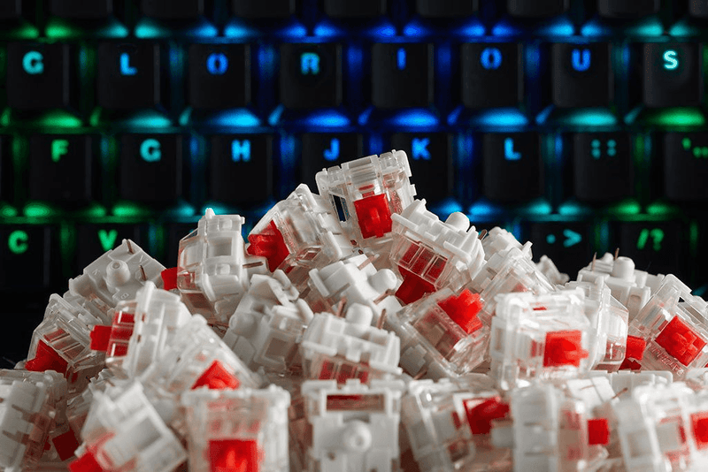 GLORIOUS PC GAMING RACE MECHANICAL KEYCAPS GATERON (RED SWITCHES) - DataBlitz