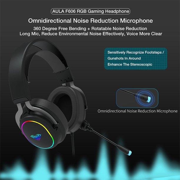 Aula Wind F606 RGB Wired Gaming Headset With Noise Cancelling Microphone - DataBlitz