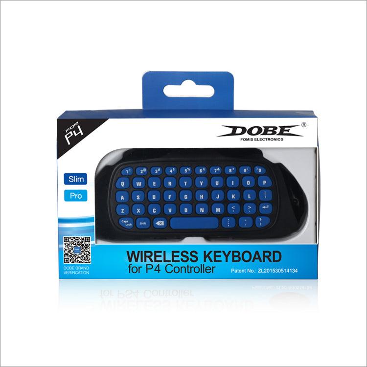 PS4 WIRELESS KEYBOARD FOR PS4 CONTROLLER (DOBE) (BLUE/BLACK) TP4-022 - DataBlitz