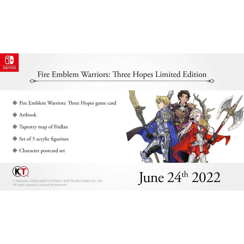 Nintendo Switch Fire Emblem Warriors Three Hopes Limited Edition | DataBlitz