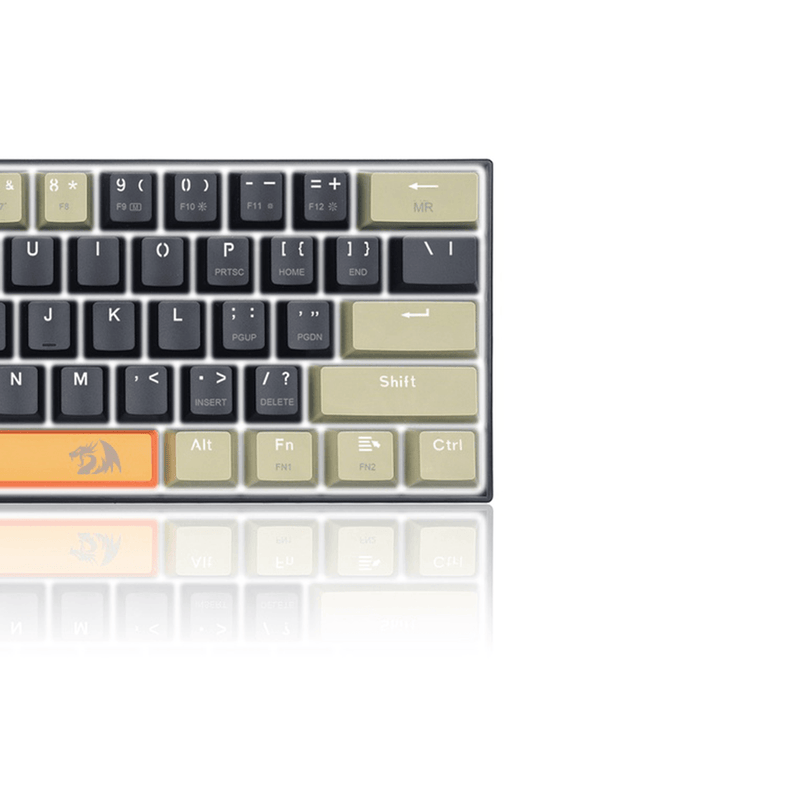 REDRAGON LAKSHMI K606 DETACHABLE WIRE MECHANICAL KEYBOARD (ORANGE BLACK GREY) DUST-PROOF BROWN SWITCH - DataBlitz