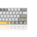 REDRAGON LAKSHMI K606 DETACHABLE WIRE MECHANICAL KEYBOARD (YELLOW WHITE GREY) DUST-PROOF BROWN SWITCH - DataBlitz