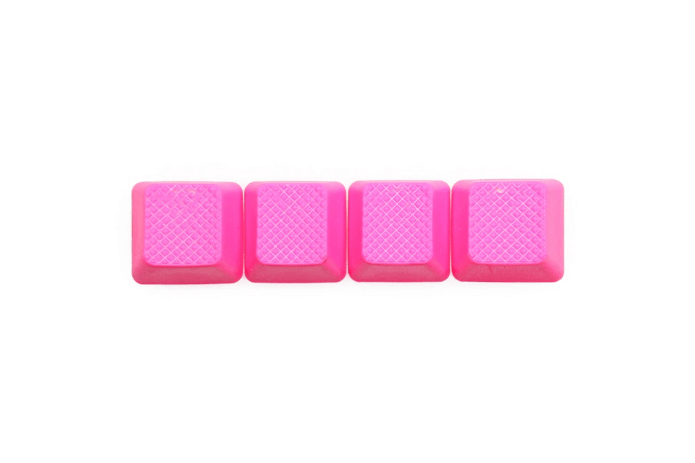 TAIHAO RUBBER DOUBLE SHOT BACKLIT GAMING ZXCV KEYCAPS SET (4-KEYS) (NEON PINK) - DataBlitz